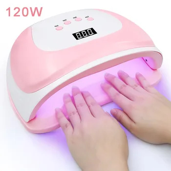 

UV Lamp for Manicure Nail Dryer 120/54/36W Two Hand Nail Lamp For Curing UV Gel Nail Polish With Motion sensing LCD Display