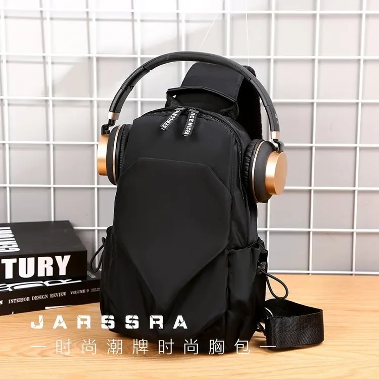 

New Style Chest Pack Men's Trendy Bag Canvas Sports Casual Backpack INS Super Fire MEN'S Single-shoulder Bag Shoulder Bag