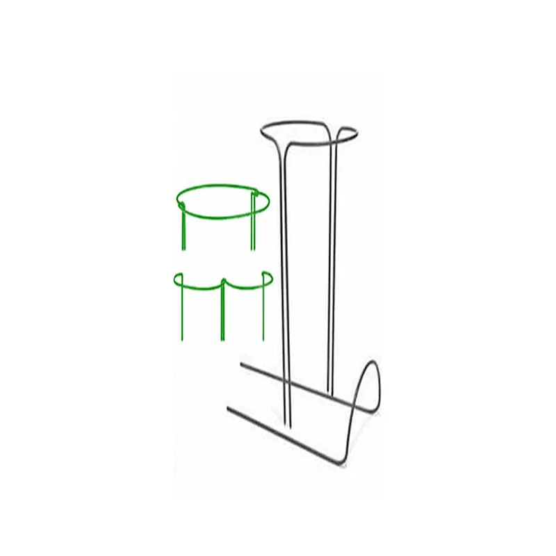 

2pcs Half Round Plant Support Ring Garden Tool Solid Steel Rust Semi-Circular Plant Border Support Wire Hoop Plant Support Frame