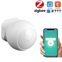 Capteur de mouvement PIR Tuya Smart life Zigbee, application sans fil, connexion avec passerelle, système d'alarme de sécurité intelligent 