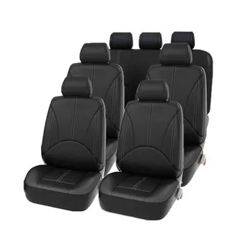

Dustproof 7 Seater 8 Seater Interior Solid Soft Car Seat Cover Universal Wear Resistant PU Leather Easy Clean Cushion Protector