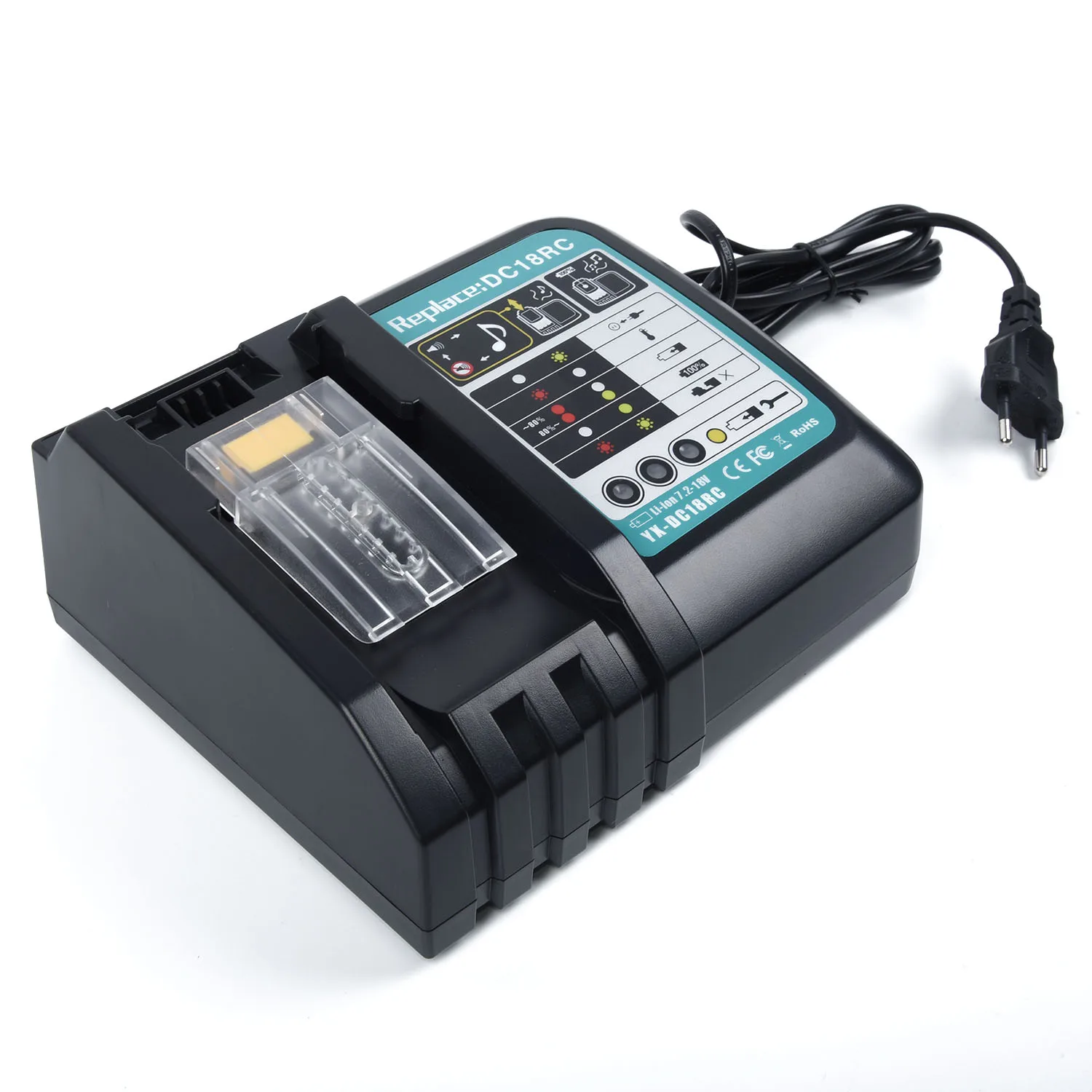 

For Makita Battery Charger DC18RC 14.4V-18V Li-ion Rapid Clear Screen New High Quality