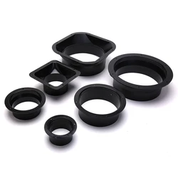 1pc ABS Round Pipe Flange Seat Aluminum Tube Air Ventilation Hose Connector Exhaust Duct Fresh Air System Vent Hardware