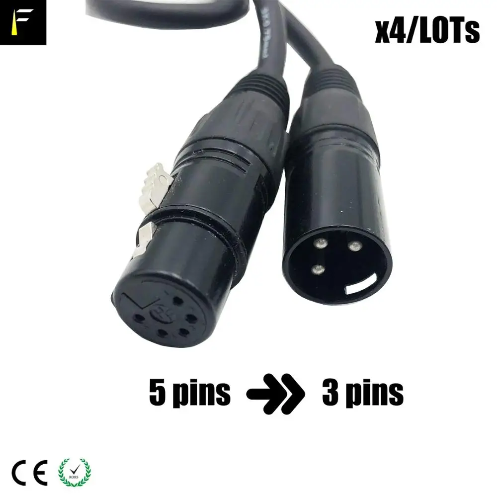 Сценический светильник звуковой кабель Dmx512 3 контактный и 5 3XLR до 5XLR 2в1 консольный