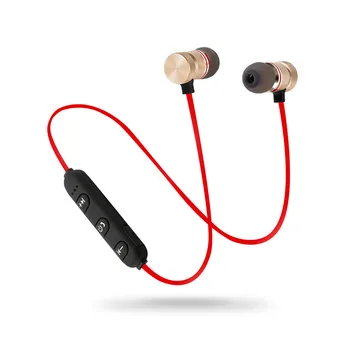 

Wireless Bluetooth Earphones Metal Magnetic Stereo sports Bass Cordless Headset Earbuds With Microphone headphones for all phone
