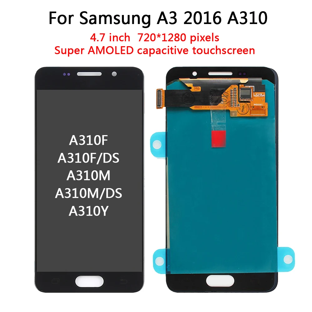 ЖК дисплей с дигитайзером сенсорного экрана для Samsung Galaxy A3 2015 A300 2016 A310 2017 A320 A300F A310F