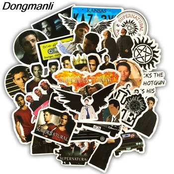 

K1777 Dongmanli 50 Pcs/set Supernatural DIY Skateboard Graffiti Laptop Badge Motorcycle Luggage Accessories