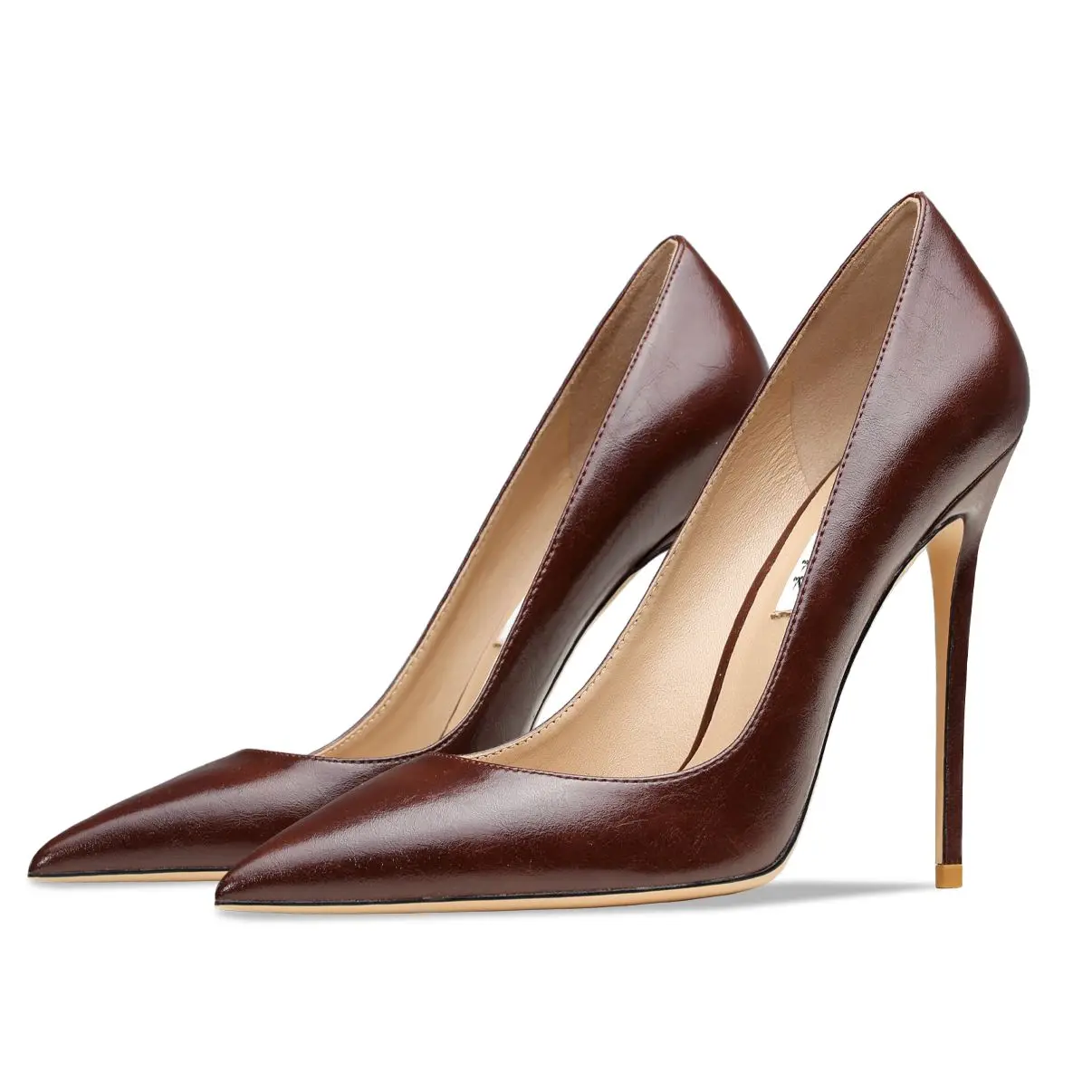 Maison Margiela Square-toe Low Heel Pumps in Brown | Lyst