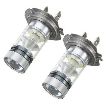 

2pcs H7 Car Light 12V 24V 100W LED 1500Lm Car Headlight Bulb Auto Stop Light Fog Tail Driving Headlamp