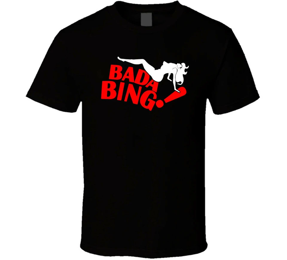 Bada Bing Retno рубашка с логотипом черная белая футболка Мужская Бесплатная доставка