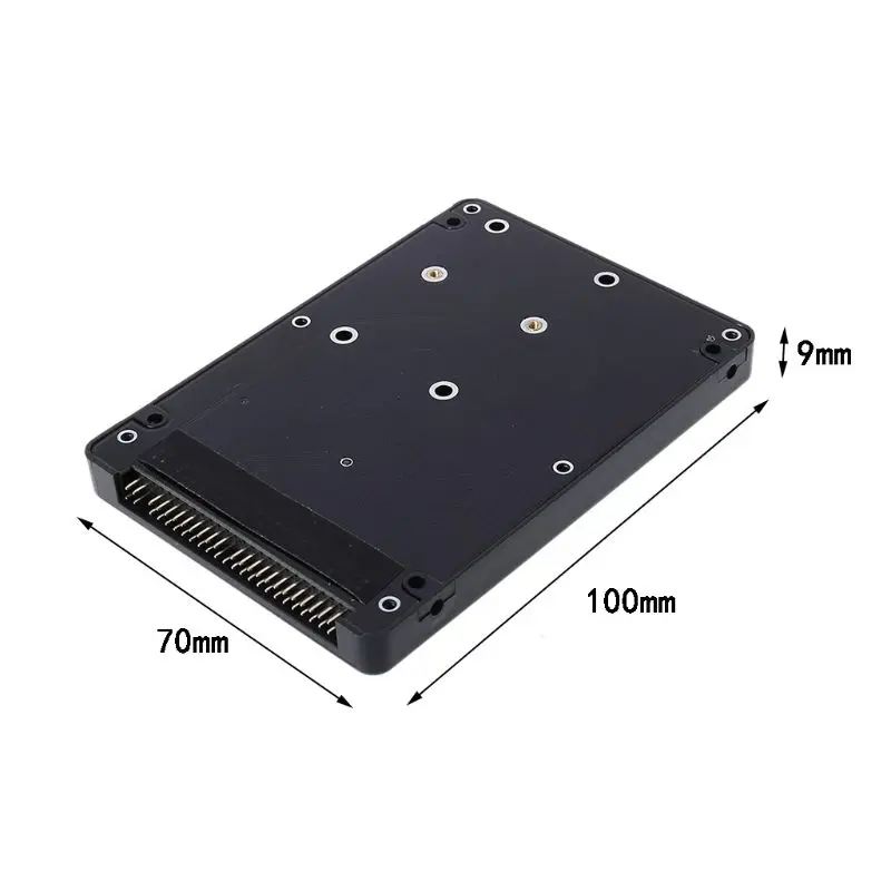 Мини SATA mSATA SSD жесткий диск для 44Pin IDE адаптер с корпусом чехол 2," HDD