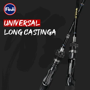 شراءTSURINOYA صنارة الصيد الذئب Baitcasting الغزل الكربون باس رود ML السلطة حساسية عالية 1.98 متر 2.09 متر 2.2 متر 2.28 متر فوجي دليل