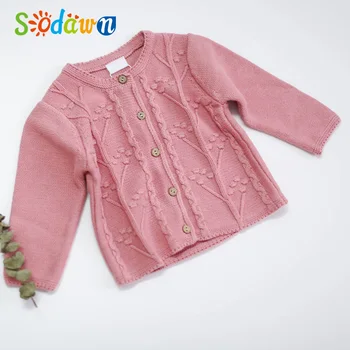 

Sodawn Baby Girls Cardigan Sweater 2020 Autumn Children Coat Casual Baby School Kids Warm Infant Clothes Outerwear 0-24M