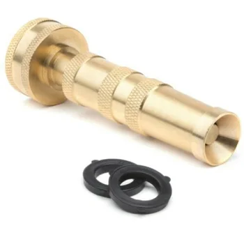 

4 Inches Garden Hose Brass Nozzle Heavy Duty Adjustable High Pressure Water Gun Hose Nozzles Garden Water Guns
