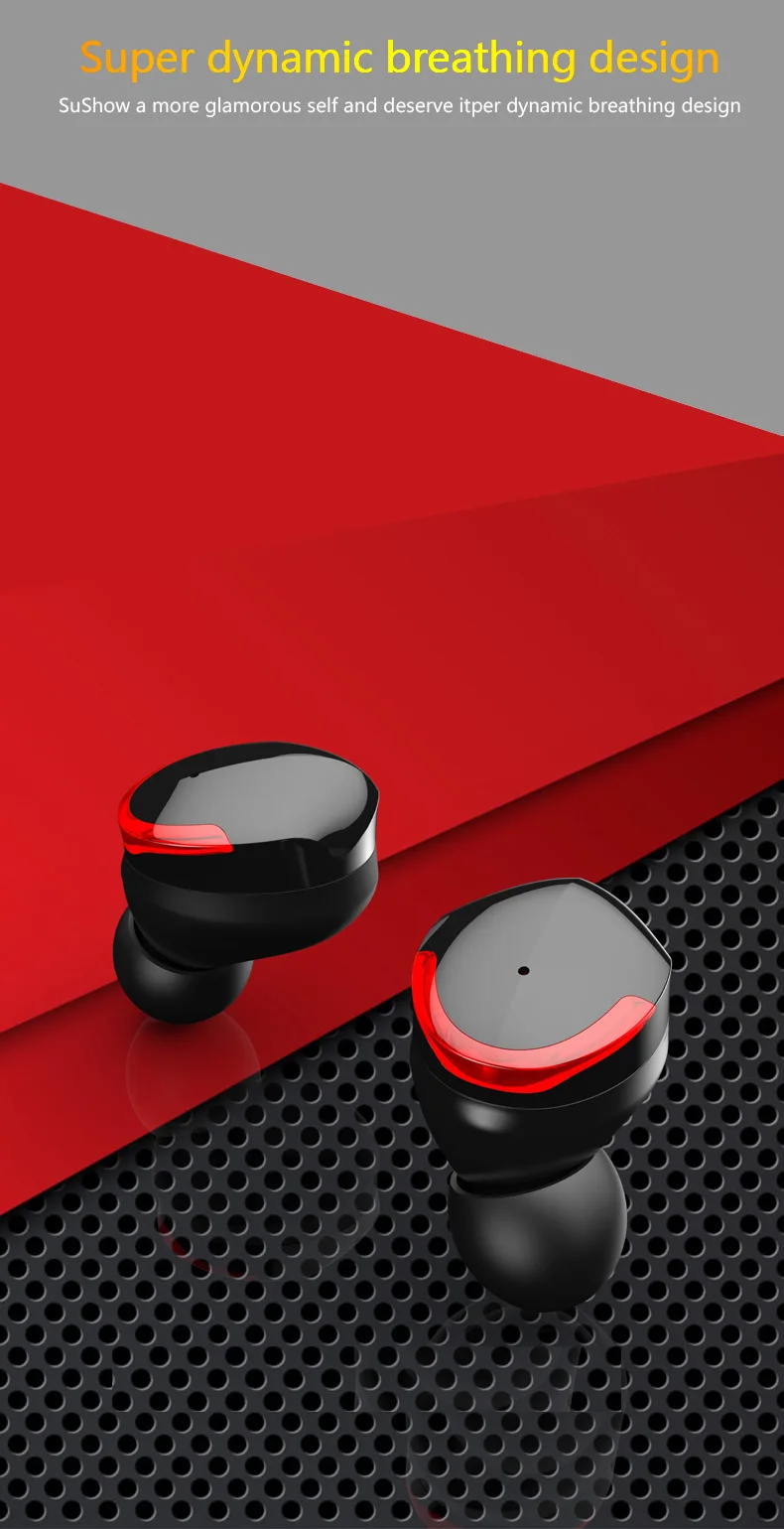 Xiaomi power Bank беспроводные наушники Bluetooth 5,0 беспроводные наушники зарядный отсек IPX7 водонепроницаемые наушники
