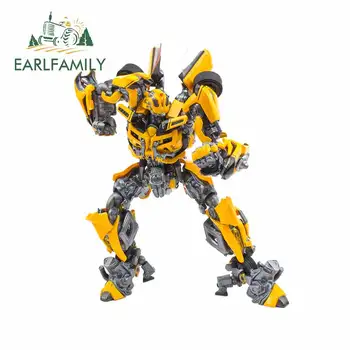 

EARLFAMILY 13cm x 10.6cm for Transformers Strong Bumblebee Car Stickers Motorcycle Decals Windshield Occlusion Scratch RV Decal