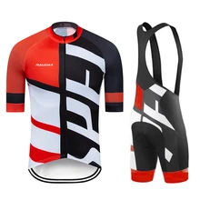 Rcc raudax-Conjunto de Ropa de Ciclismo para hombre, maillot y pantalones cortos con tirantes para Ciclismo de montaña y Triatlón, 2021