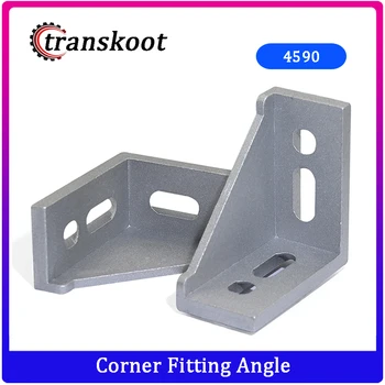 

2pcs Corner Fitting Angle 4590 Decorative Brackets Accessories L Connector Fasten connector for 4545 4590 Aluminum profile