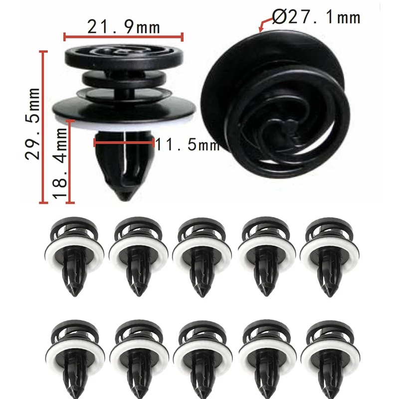 10X Auto Clips 8E0868243 For Audi A3 S3 8P A4 B6 B7 Volkswagen Caddy MK3 Skoda Superb 3T Seat Exeo Door Trim Bumper Fastener | Автомобили