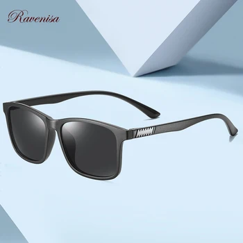 

RAVENISA Vintage Men Sun Glasses 2020 For Women Square Eyewear With Polarized Black Designer Goggle Gafe sol de