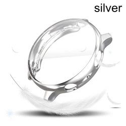 Sleek Electroplate TPU Watch Case with Full Screen Protector for 40mm (Silver)