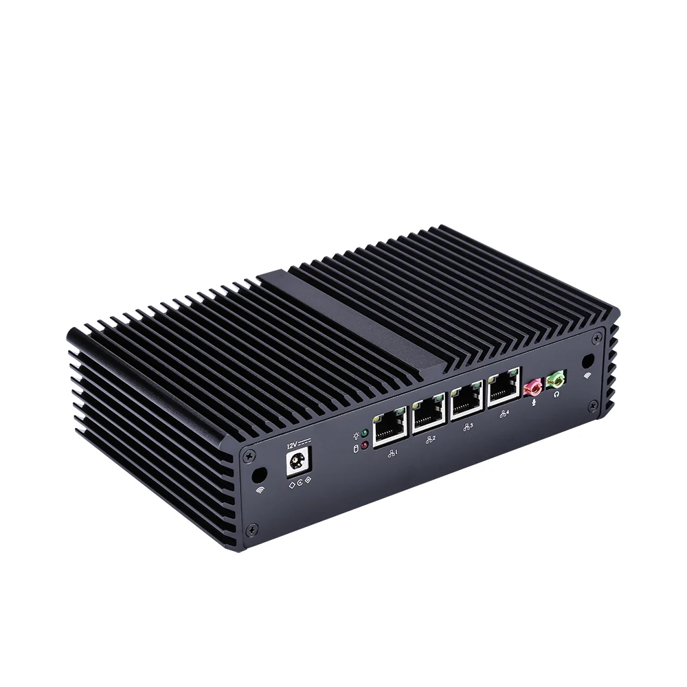 Новинка безвентиляторный микро компьютер X86 4 LAN I5 5200U два ядра встроенный.