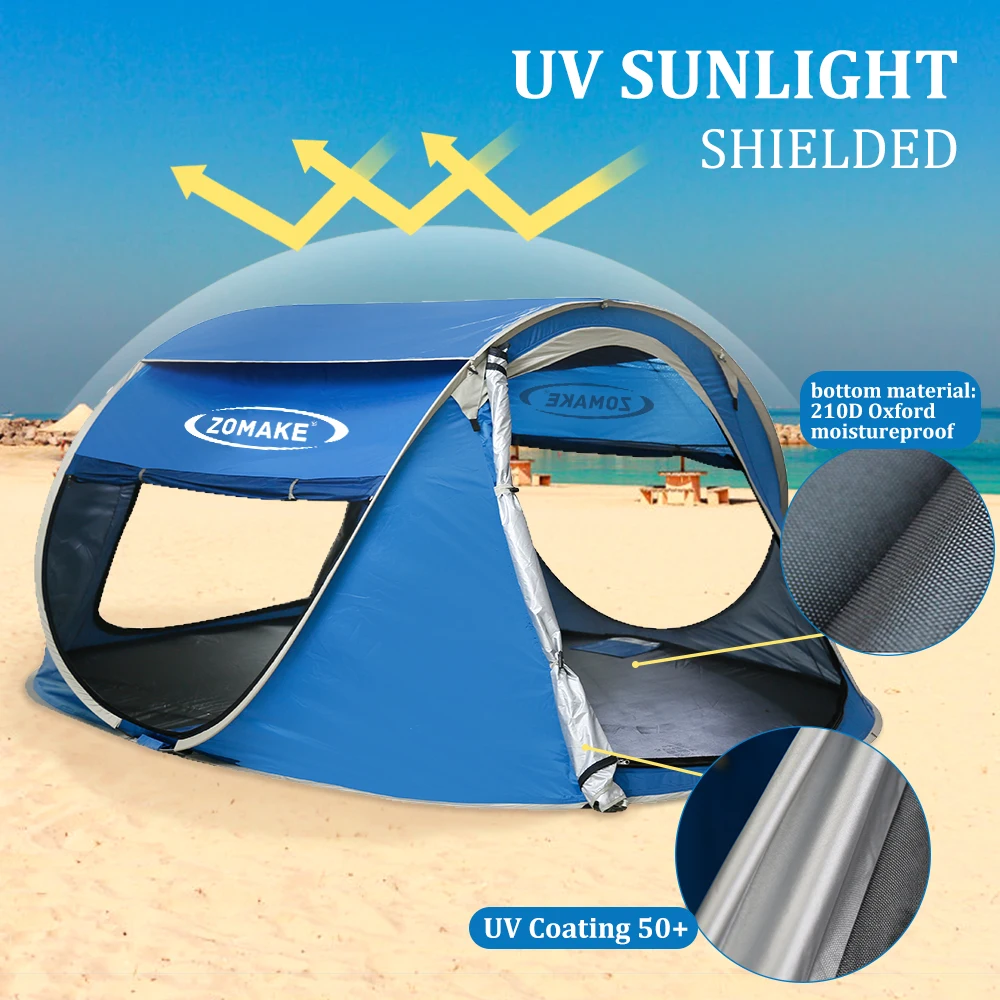 テント・タープ ZOMAKE AUTMACTIC CAMPING Pop Automatic Camping Tent | Zomake Instant Beach Tent | Pop