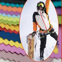 Стоковая рабочая одежда Taslon нейлоновая ткань водонепроницаемая и дышащая уличная жесткая оболочка Stormsuit осенняя и зимняя пуховая ткань