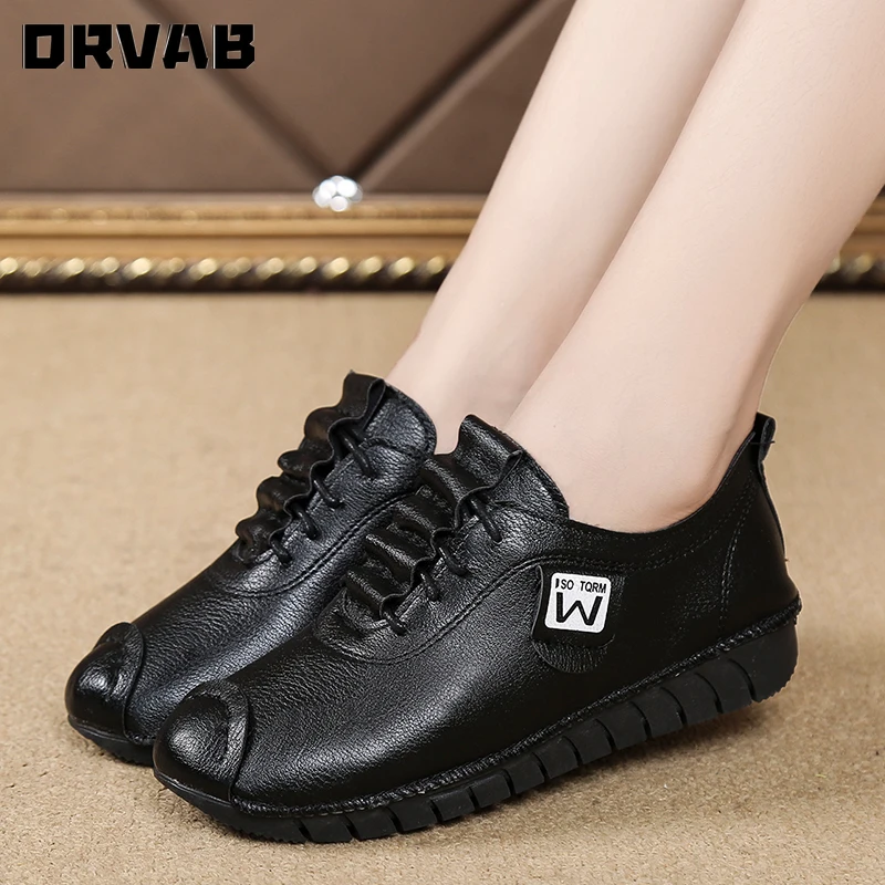

Ladies Shoes Flat Shoes Women Fashion Loafers Leather Slip-On Shoes for Women Oxford Shoes Soft Comfortable Sneakers Woman Flats