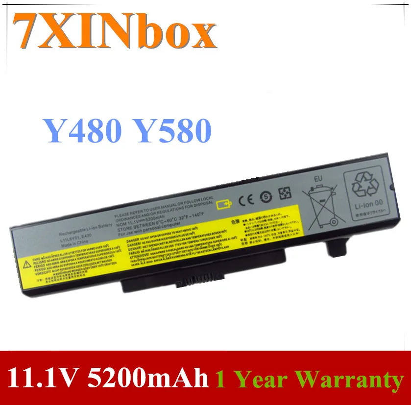 Батарея 7XINbox 11 1 В 5200 мАч L11L6Y01 L11L6F01 L11L6R01 L11M6Y01 для Lenovo ThinkPad Edge E430 E435 E530 E535 Y480 Y580 V480|lenovo