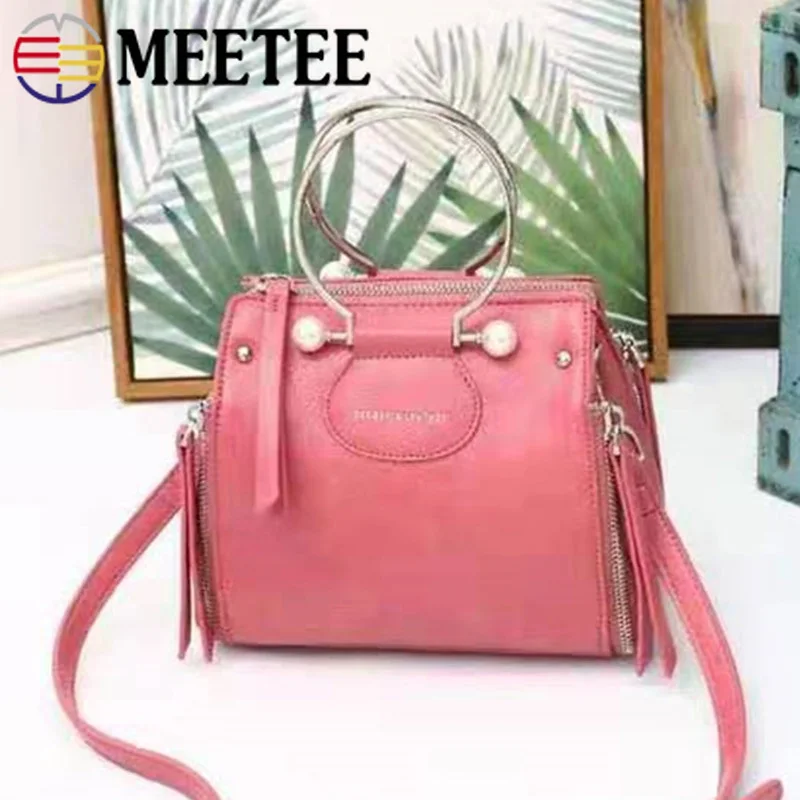 Meetee 2/6 шт. O D кольцо металлические ручки жемчужный Декор 9 5 см круг для сумки