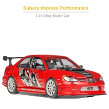 

1/24 Subaru Impreza APR Alloy Sports Car Model Toy Diecasts Metal Toy Vehicles Toy Car Model Boys Birthday Gift Free Shipping