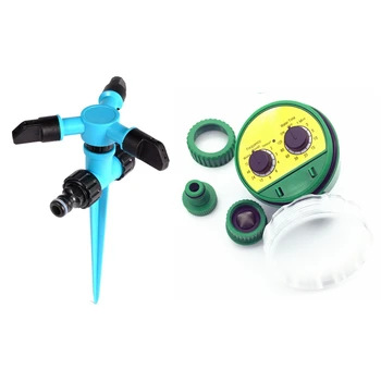 

Garden Sprinkler, 360 Degree Rotating Lawn Sprinkler & 1 Pc English Electronic ligence Garden Irrigation System