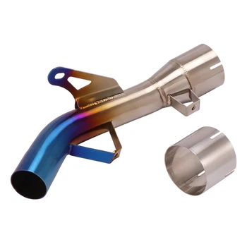 Escape Motorcycle Exhaust Middle Link Pipe Mid Connect Tube Stainless Steel Exhaust System For Kawasaki Z900 2017-2019