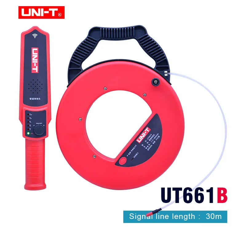 UNI-T UT661A UT661B стены ПВХ железные трубы детектор засорения диагностический инструмент сканер трубопровода Блокировка засорения сантехники инструмент - Цвет: UT661B