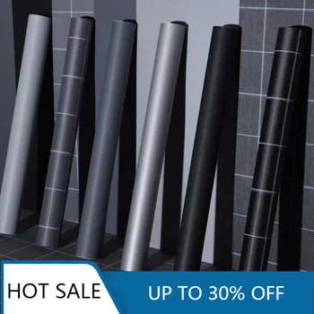 

Waterproof PVC Vinyl Black White Plaid Self Adhesive Wallpaper Kitchen Wardrobe Cabinet Furniture Renovation Door Wall Stickers