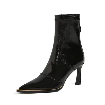 

Fashion Boots High Heels Boots Women High Quality Pointed Toe Women Ankel Boots Women High Heel Shoes
