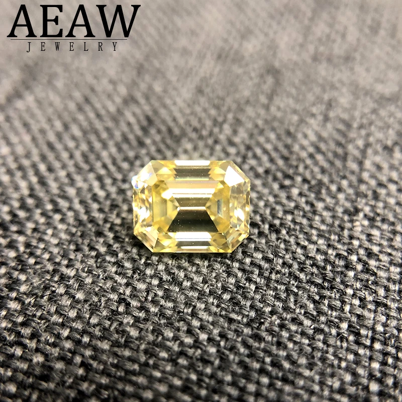Emerald Cut 5mm Moissanite In Carats Carat Emerald Ring, Stone
