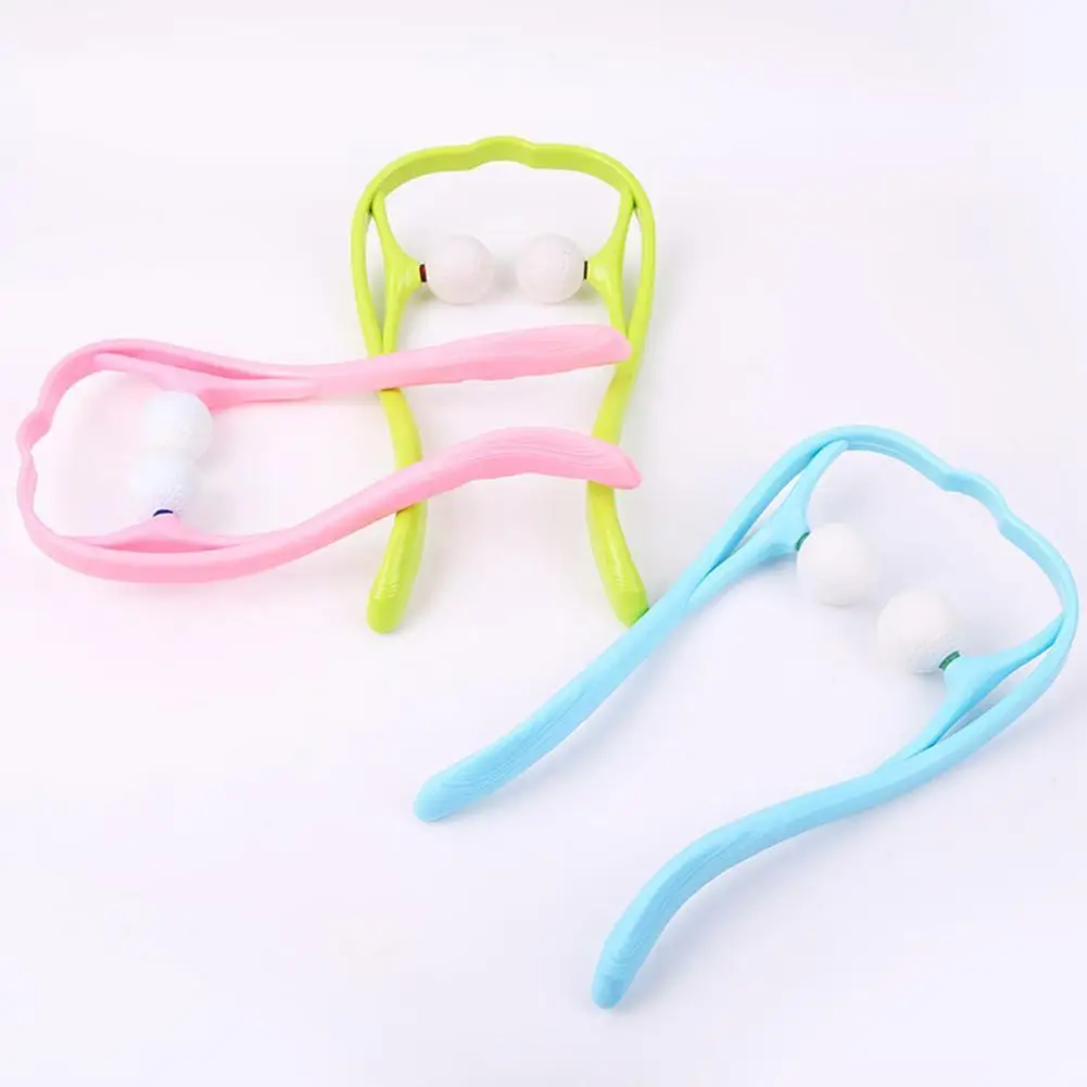 

Cervical Massager Body Neck Manual Roller Massager Kneading Relief Roller Household and Pain Neck Neck Shoulder Handheld E3U3