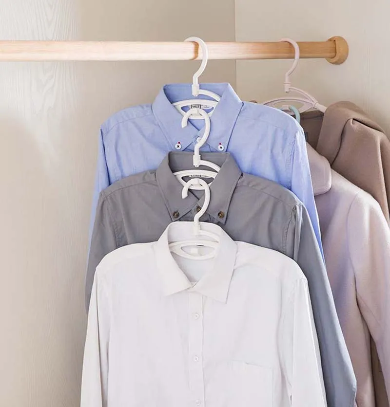 

40cm adult clothes racks hangers coat underwear drying rack clothes storage hanging rack hangers save space for Wardrobe 1pc