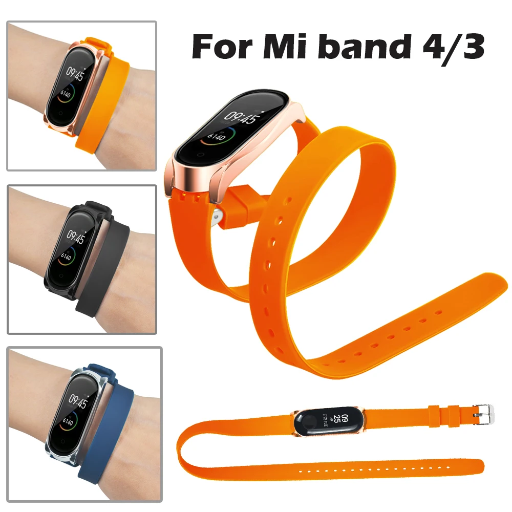 

Wrist loop for xiaomi Mi Band 4 3 Strap Siliconeloop Bracelet for Mi Band 3 4 Wristband Accessories for Mi Band 3 Bracelet