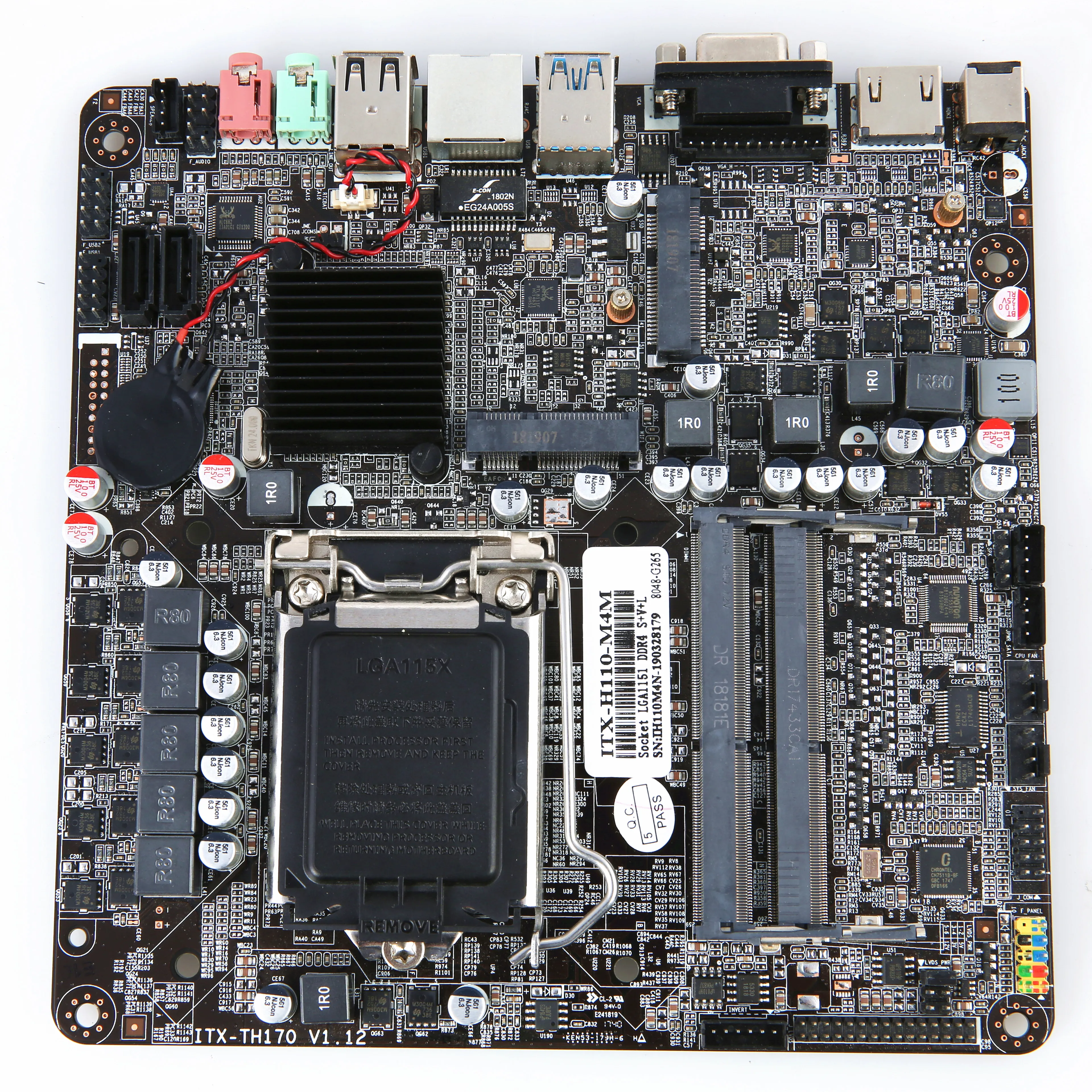 PCWINMAX Mini itx h110 DDR4 поддержка процессора Intel LGA1151 Pentium/Celeron/Core I3 I5 I7|Материнские платы| |