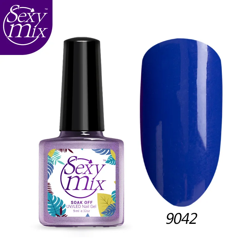 SEXYMIX 9 мл; Гель-лак для ногтей лак био-Гели Soak Off Nail Art полу Перманентный лак для ногтей Led Hybrid, лак для ногтей, длительного действия, UV гель эмаль DIY гель для дизайна - Цвет: 9042