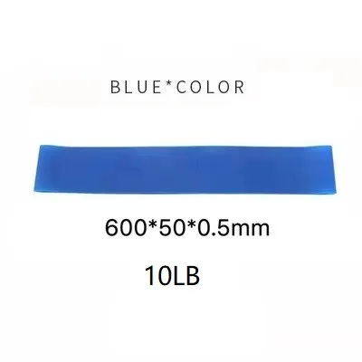 Blue 5 цветов, эластичные резинки, Эспандер для фитнеса, йоги, пилатеса, дома, спортзала, фитнеса, тренировки, тренировки, тянущаяся веревка, экспандер - Цвет: Blue