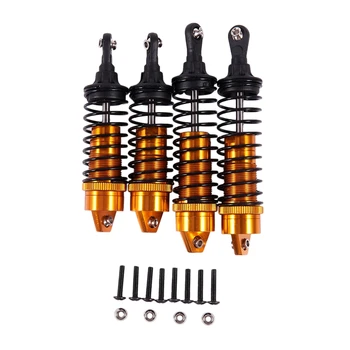 

4Pcs Aluminum Front & Rear Shock Absorber Springs for 1/10 Slash 4X4 Rc Car Replacement