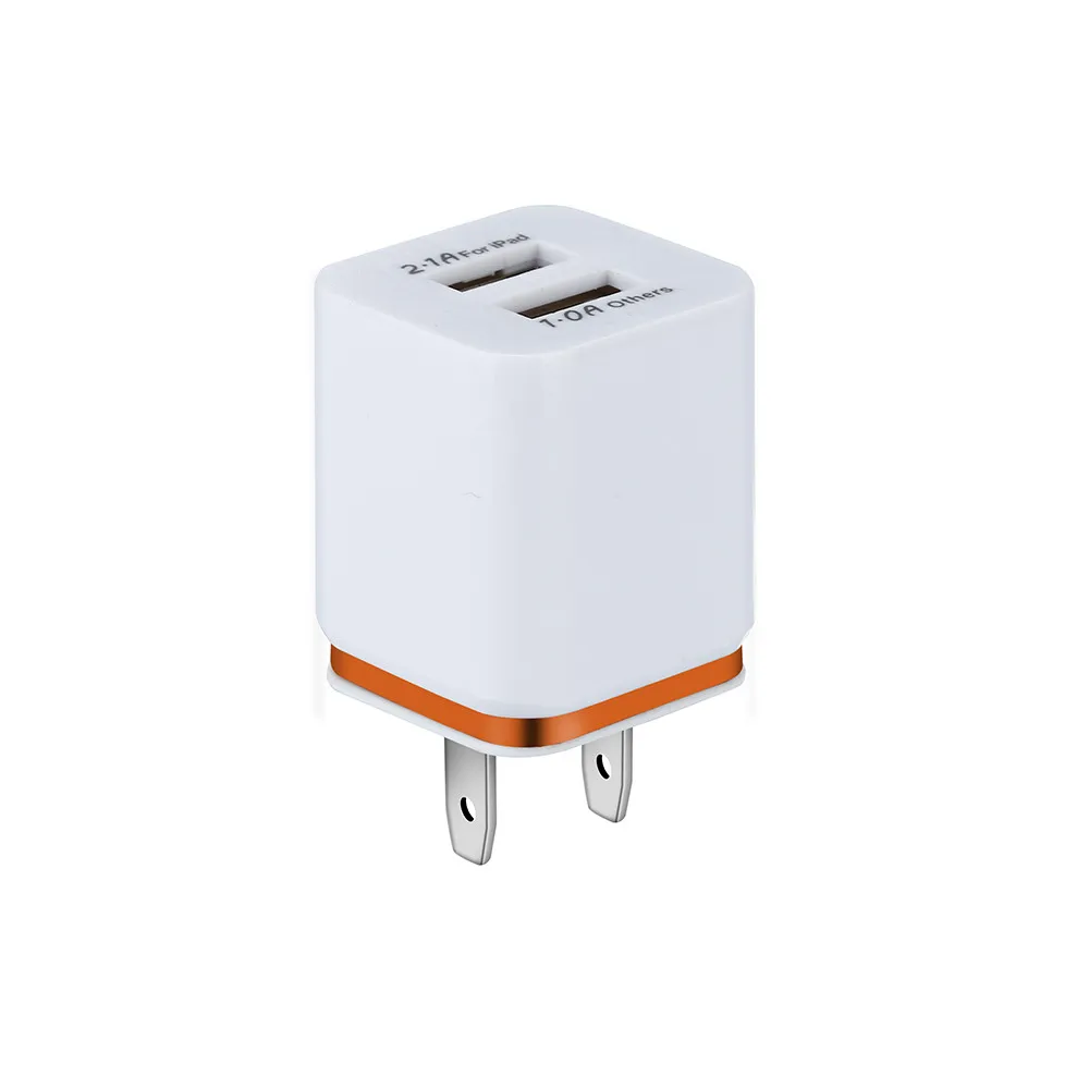 USB Charger Adapter 5V / 2A Dual Fast Charging for iPhone XS Max Wall Adapter US Plug Charge Cable повербанк