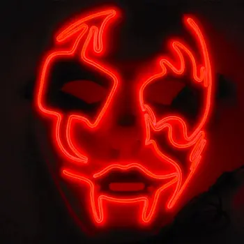 

Luminous Masquerade Full Face Mask Mardi Gras Costume Halloween Party Accessory For Men And Women Q7