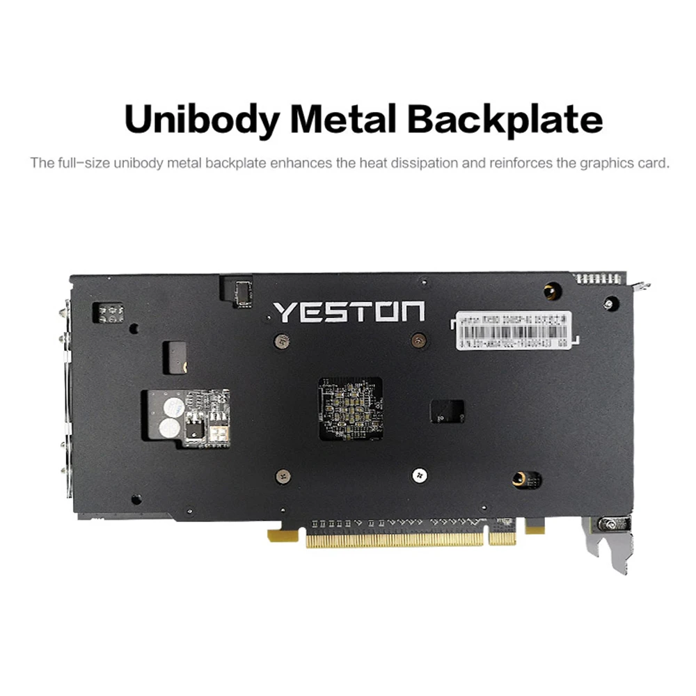 Yeston Radeon RX 580 GPU 8 ГБ GDDR5 256bit игровой настольный компьютер ПК видеокарты Поддержка DVI-D/HDMI/DP PCI-E X16 3,0