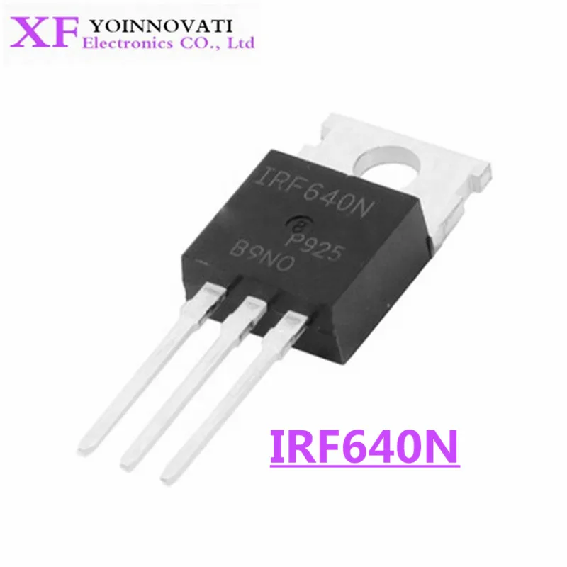 100 шт./лот IRF640N IRF640 IRF640NPBF TO-220 | Электронные компоненты и принадлежности