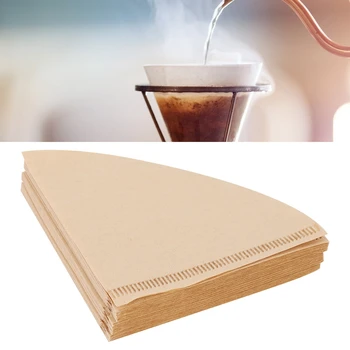 

40Pcs Cone Shaped Disposable Coffee Filter Paper Replacement for Coffee Making Kitchen coffee maker accessories